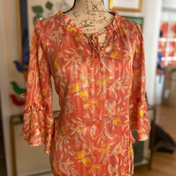 Lauren Conrad Flowy Floral Blouse - Picture 1 of 3